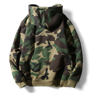 Sudaderas con Capucha Unisex, Estampado de Camuflaje, Corte Regular, Casual, Forro Polar de Poliéster, Etiqueta Personalizada, Sublimación Personalizada - Product Image 3
