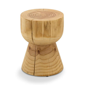 <b>Round</b> Wooden <b>Stool</b> Modern Rustic Home Seating Furniture Farmhouse Style Wooden <b>Stool</b> Handmade Solid Wood OEM ODM Wholesale - Product Image 1
