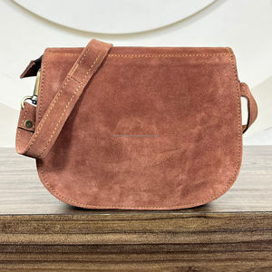 Bolso Bandolera de Cuero Marrón Genuino de Diseño Duradero Vintage, Bolso de Hombro con Borlas Estilo Bohemio para Mujer - Product Image 6