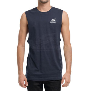 Quick Dry Breathable Crew Neck Polyester/Cotton <b>Men</b> Gym <b>Singlet</b> Sleeveless Workout Top <b>for</b> Running Cardio Training Fitness - Product Image 2