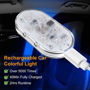 Juego de 4 Luces Interiores Inalámbricas para Auto, Recargables por USB, Magnéticas, con 8 Modos de Iluminación, Accesorios para Auto - Product Image 5