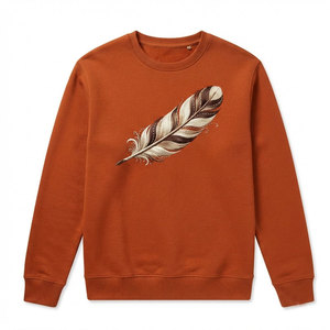 Sweat-shirts brodés pour hommes, légers, en mélange de coton, col rond, respirants, confortables, style décontracté quotidien, vêtements de style streetwear - Product Image 1