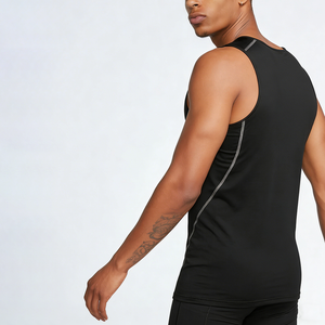 High Quality Summer Custom Oem Blank Training Fitness Gym Wear Men Compression <b>Shirt</b> <b>Sleeveless</b> <b>T</b>-<b>Shirts</b> Men's Tank Tops - Product Image 2