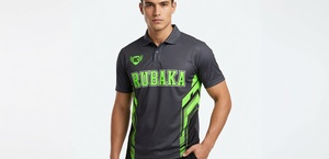 Camiseta Polo Negra y Verde Personalizada, Uniforme de Golf de Alto Rendimiento que Absorbe la Humedad, Ropa Deportiva de Manga Corta, Fabricación OEM/ODM, Venta al Por Mayor - Product Image 6