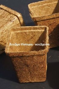 กระถางใยมะพร้าวธรรมชาติ – กระถางปลูกต้นไม้จากใยมะพร้าวย่อยสลายได้สำหรับต้นกล้าและการเพาะชำ Eco2go เวียดนาม - Product Image 3