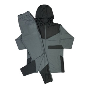 Summer Women's Nylon Reflective Piping Windbreaker Tracksuit Long Sleeve Crop Jacket Shorts <b>Set</b> - Product Image 2
