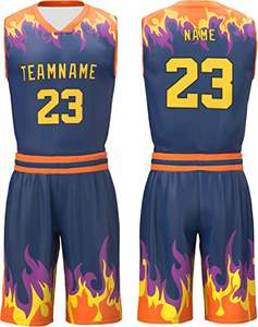 Nouvel ensemble uniforme de basketball pour homme 2026, impression par sublimation unique, design personnalisé, pas cher, grande taille, séchage rapide, nouveau design - Product Image 5