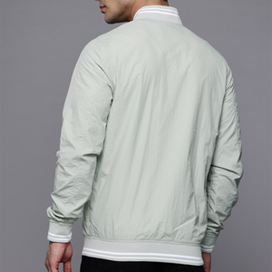 Custom <b>men</b> bomber <b>jacket</b> quilted puffer varsity windproof streetwear fishing winter breathable lightweight <b>men</b> fashion satin OEM - Product Image 2