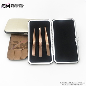 <b>Top</b> Selling Customized Anti-Static <b>Rose</b> Gold Slanted Eyebrow Tweezers Set Stainless Steel Custom Logo Custom Size Hotly Demanded - Product Image 4