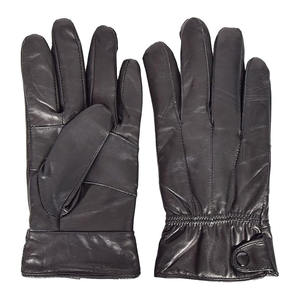 Gants de sécurité d'hiver pour hommes, toutes tailles, en cuir de mouton, doublure polaire, antidérapants, compatibles écran tactile, personnalisables - Product Image 1