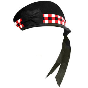 Gorra de uniforme Glengarry para banda de pipes, gorra Balmoral personalizada con bordado para uso ceremonial, gorra Glengarry de tambor mayor escocés de las Tierras Altas - Product Image 1