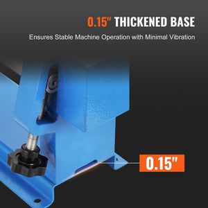 Máquina Laminadora de 24 Pulgadas, Capacidad de Calibre 16, para Laminar y Doblar Chapa Metálica, con 2 Características Desmontables - Product Image 5