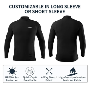 Custom Short Sleeve Rash Guard <b>Compression</b> <b>Shirt</b> Sublimation MMA Surf Wear Quick Dry OEM ODM Wholesale Manufacturer - Product Image 1