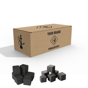 Briqueta de carbón Shisha Hookah Premium de combustión larga de baja ceniza hecha de carbón de cáscara de coco natural Servicio OEM DE FÁBRICA DE Indonesia - Product Image 1