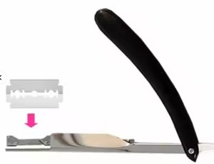 Custom Men's Straight Throat <b>Razor</b> Replaceable Stainless Steel <b>Blade</b> Manual Safety Feature <b>Single</b> Handle High Quality Barber - Product Image 4