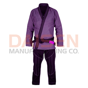 Kimono de BJJ pour homme, uniforme d'arts martiaux en polyester bleu sarcelle et noir, coupe classique, taille adulte - Product Image 5