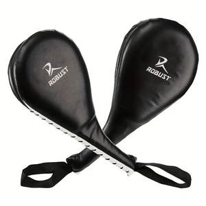 แผ่นรองเตะเทควันโด หนังวัวแท้ เป็นมิตรกับสิ่งแวดล้อม ระบายอากาศได้ดี สำหรับฝึกซ้อม เหมาะสำหรับการฝึกซ้อมเป็นเวลานาน ศิลปะการต่อสู้ - Product Image 1