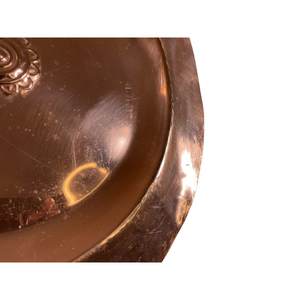 Assiette de service ronde en cuivre, idéale pour les restaurants, les hôtels et la cuisine domestique, qualité durable, vaisselle et assiettes. - Product Image 3