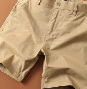 Pantalones Cortos Bermuda para Hombre, Color Caqui, 100% Poliéster, Tela Oxford, Cintura Elástica, Estilo Casual, Ligeros, con Cordón Ajustable - Product Image 3