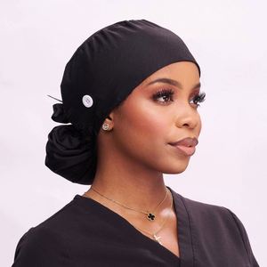 Pattern Custom Support 100% Pure Cotton Beauty Salon Clinic Healthcare Institute Use Surgical Scrub <b>Cap</b> Nurse Scrub Hat - Product Image 4