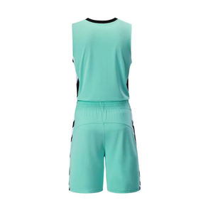 Ensemble maillot et short de basketball blanc pour homme, séchage rapide, uniforme sportif d'été, col rond, polyester et élasthanne tricotés - Product Image 4