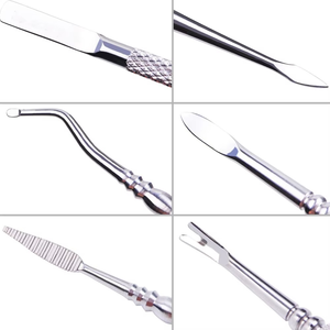 Stainless Steel Premium Double Sided Curved Blade <b>Nail</b> Dead Skin Remover Cuticle Pusher Wide Jaw Opening for Hand Foot Use HABI - Product Image 4
