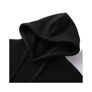 Hoodies d'hiver personnalisés à faible MOQ, imprimés ou unis, avec grande capuche, 100 % coton, séchage rapide, manches longues, pour usage décontracté - Product Image 4