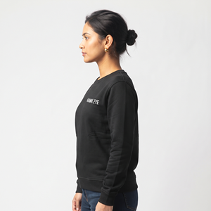 Sudadera de algodón y forro polar para mujer, otoño-invierno, con logo frontal, de alta calidad, personalizada, con cuello redondo. - Product Image 2