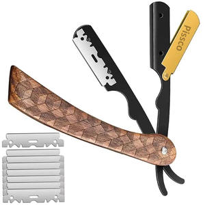 Navaja de afeitar plegable para barbería, cuchilla de peluquero para cortar y entresacar el cabello, soporte para cuchillos de salón de belleza - Product Image 3