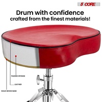 Siège de batterieur rembourré 4 pouces à 5 pieds, tabouret de guitare réglable pour musicien