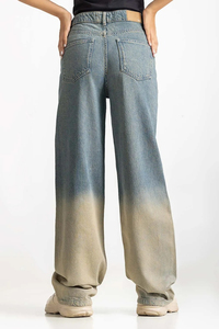 Jeans de Mezclilla Anchos para Mujer, Estilo Urbano, Color Gris, Transpirables, para Uso Casual y Formal, Pantalones de Mezclilla para Mujer - Product Image 5