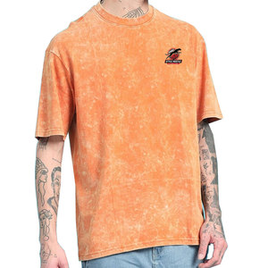 Servicio OEM, Camiseta Ligera 100% Algodón Estampada para Hombre, Camiseta con Lavado Ácido, Ajuste Holgado, Superventas - Product Image 1