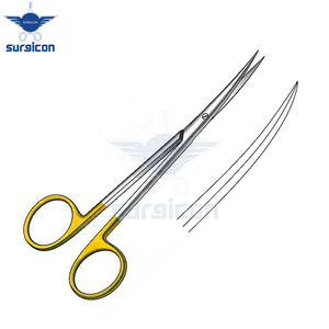 Ciseaux chirurgicaux Metzenbaum-Fino 14 cm / 5-1/2 pouces, aiguisés/courbés, avec inserts en carbure de tungstène TC GOLD - Product Image 6