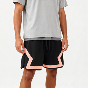 Shorts de sport pour hommes personnalisables avec logo, respirants en maille, anti-transpiration, style décontracté, pour la plage, le basketball, la gym et le jogging d'été, vente en gros - Product Image 2