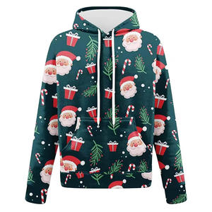 <b>Men</b>’s Solid Color Christmas Tracksuit <b>Set</b> Wholesale Low MOQ Custom Design Plain Color Winter Sportswear OEM Manufacturing - Product Image 2