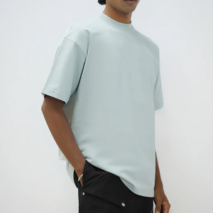 เสื้อยืดคอกลมแขนสั้นทรงหลวมผ้าฝ้ายแท้ 100% สำหรับผู้ชาย  รับสกรีนโลโก้ ระบายอากาศได้ดี คุณภาพสูง น้ำหนัก 220 กรัม - Product Image 3