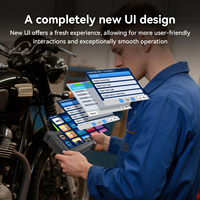 Escáner de Diagnóstico Universal para Motocicletas M208, OBD2, Sistema EFI, Lectura de Códigos de Error, Reinicio de ECU, Prueba de Batería, Inalámbrico, 12-24V, LCD