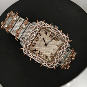 Reloj de Diamante Moissanite Más Vendido con Movimiento de Cuarzo de Alta Precisión para Uso Diario y Comercial para Exportación - Product Image 3