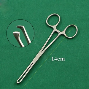 Pince à tissus manuelle en acier inoxydable Allis, 14-18 cm, 4x5 dents, haute qualité, pour usage hospitalier, pour préhension intestinale - Product Image 4