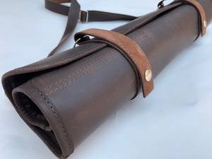 Handmade Lightweight Genuine <b>Leather</b> Chef <b>Knife</b> Bag Chef <b>Knife</b> <b>Roll</b> 10 Pockets Tan <b>Leather</b> CE LKR-0235 - Product Image 2