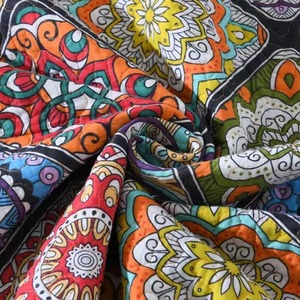 <b>Velvet</b> Fabric Printed <b>Bedspread</b> Set with Pillowcases Waterproof Anti-Pilling Cooling Washable Modern Style Home Use - Product Image 6