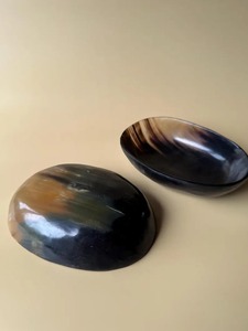 ชามควายฮอร์นทำมือสำหรับเครื่องใช้บนโต๊ะอาหารหรูหราออกแบบโลโก้ได้ตามต้องการ - Product Image 5