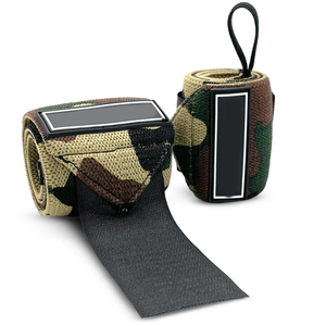 Nouveauté avec logo personnalisé, qualité supérieure, sangles de soutien pour la musculation et le bodybuilding, sangles de poignet personnalisées pour la remise en forme, paire - Product Image 1