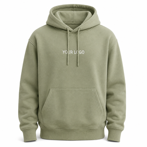 <b>Men's</b> <b>white</b> hooded <b>sweatshirt</b> Regular fit cotton French terry Front logo print hoodie Casual autumn wear for <b>men</b> - Product Image 5