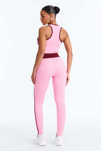 2-Piece Gym Fitness Women's Yoga Set High Waist Seamless <b>Slim</b> Fit Quick Dry Workout <b>Leggings</b> 2 Piece Sets - Product Image 4