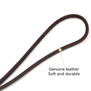 Adjustable Leather <b>Dog</b> <b>Leash</b> Training Gear for Medium & Large <b>Dogs</b> Top Trendy New Arrival Leather <b>Dog</b> <b>Leash</b> - Product Image 6