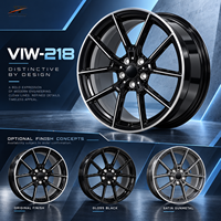 Jantes forgées monobloc VIW-218 à cinq branches usinées, 18-22 pouces, 5x112 5x114.3 pour BMW Audi Mercedes-Benz