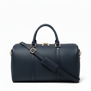 Sac de voyage de luxe en coton beige avec fermeture éclair, léger, avec bandoulière réglable, design élégant à porter à la main, spacieux - Product Image 2