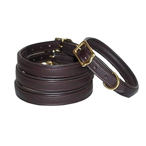 New Arrival Premium Quality Black Soft Leather Padded <b>Dog</b> <b>Collar</b> All Sizes Available Top Indian Supplier Wholesaler Saman Export - Product Image 1