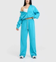 Joggers surdimensionnés personnalisés de qualité supérieure pour femmes, pantalons de survêtement en molleton avec cordon de serrage, tissu doux au toucher, vente en gros de joggers à jambes larges pour femmes